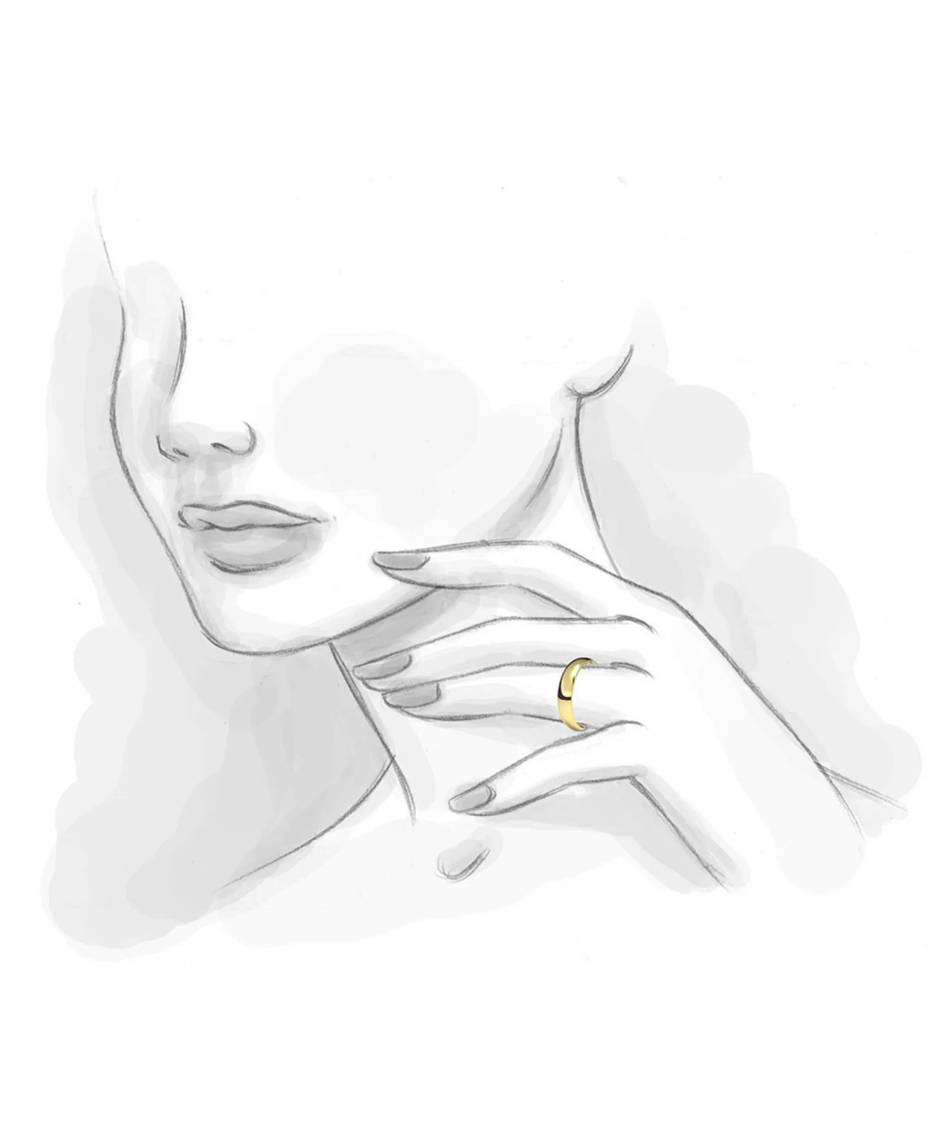 Alianza de Oro Amarillo Almendrada Maxi