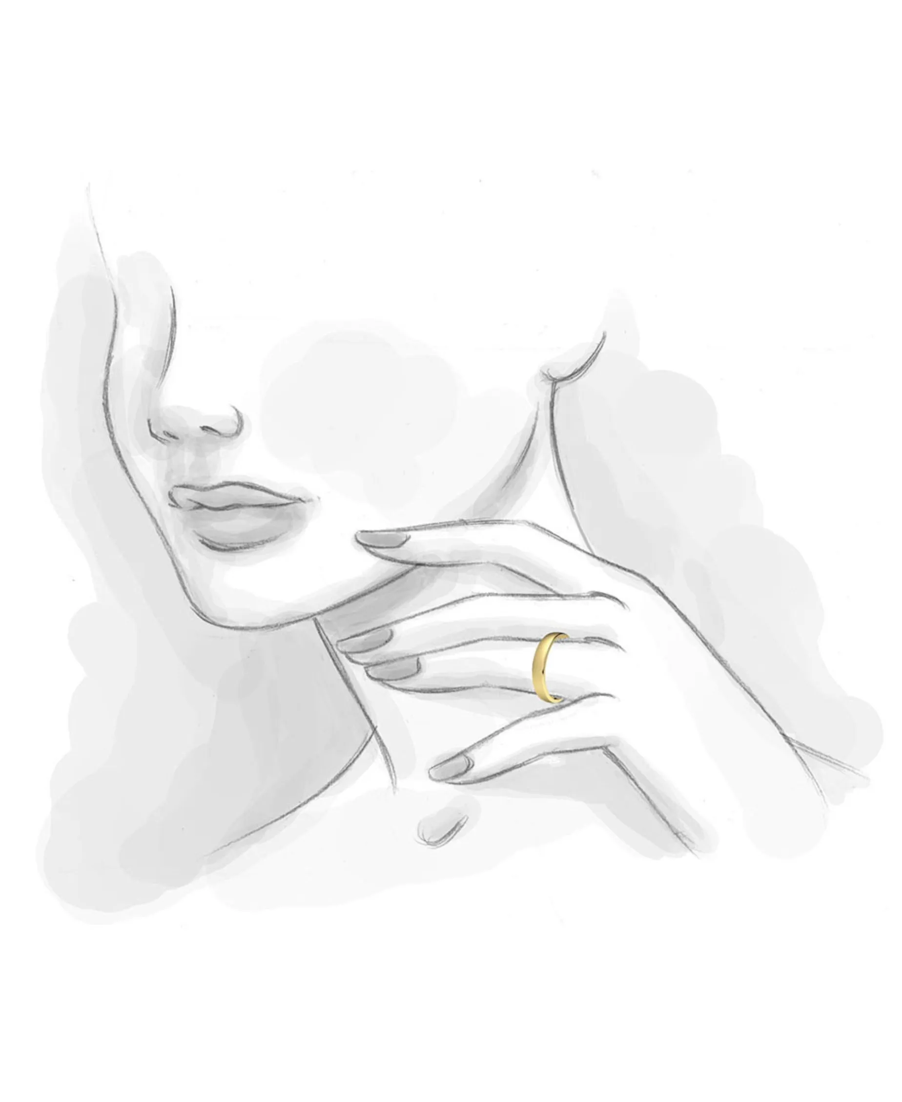 Alianza de Oro Amarillo Plana
