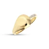 Anillo Abierto Gota con Diamantes en Oro Amarillo