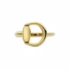 Anillo Abierto Gucci Horsebit Oro Amarillo | YBC795651001014