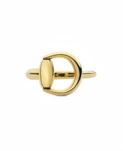 Anillo Abierto Gucci Horsebit Oro Amarillo | YBC795651001014
