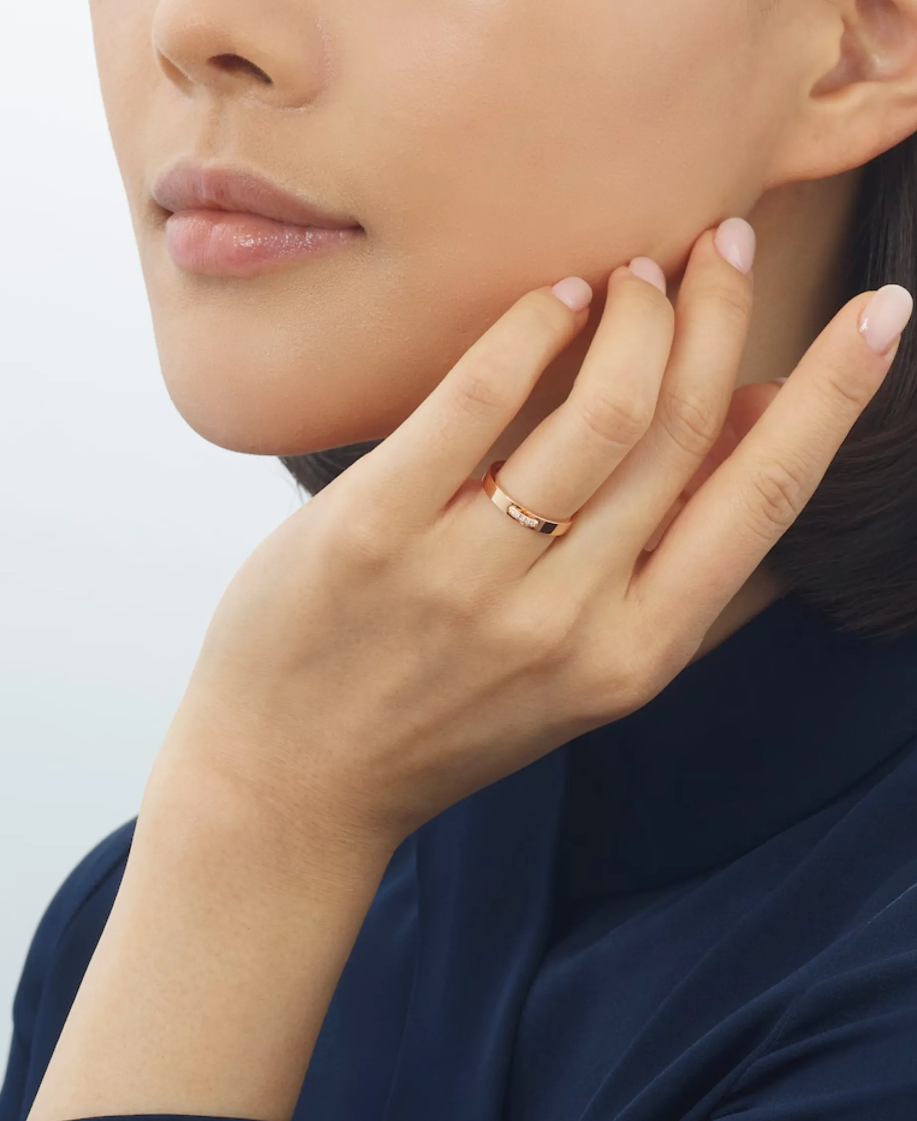 Anillo Alianza Chaumet Liens Évidence Oro Rosa y Diamantes | 082560