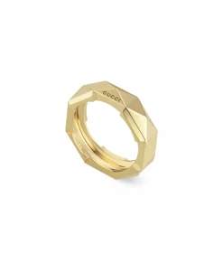Anillo Ancho Gucci Link to Love Oro Amarillo - YBC6621840010