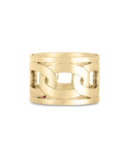 Anillo Ancho Roberto Coin Navarra Oro Amarillo | AR888RI2160