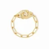 Anillo Cadena dinh van Menottes Pavé Oro Amarillo Diamantes | 207111