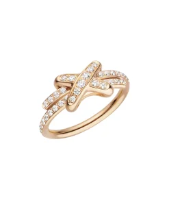 Anillo Chaumet Jeux de Liens Oro Rosa y Diamantes | 082179