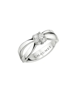 Anillo Chaumet Liens Séduction Oro Blanco y Diamantes | 083053