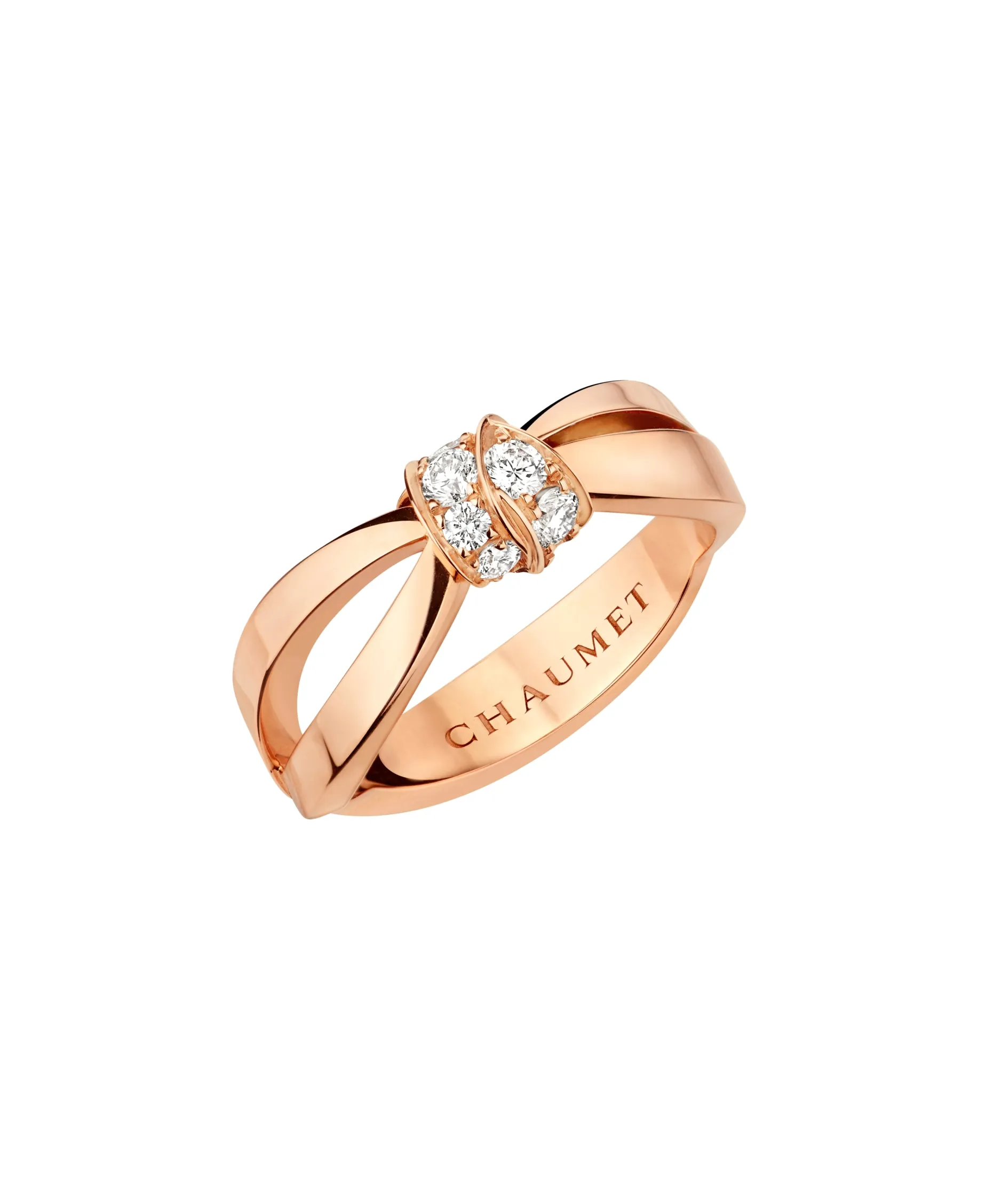 Anillo Chaumet Liens Séduction Oro Rosa y Diamantes | 083055