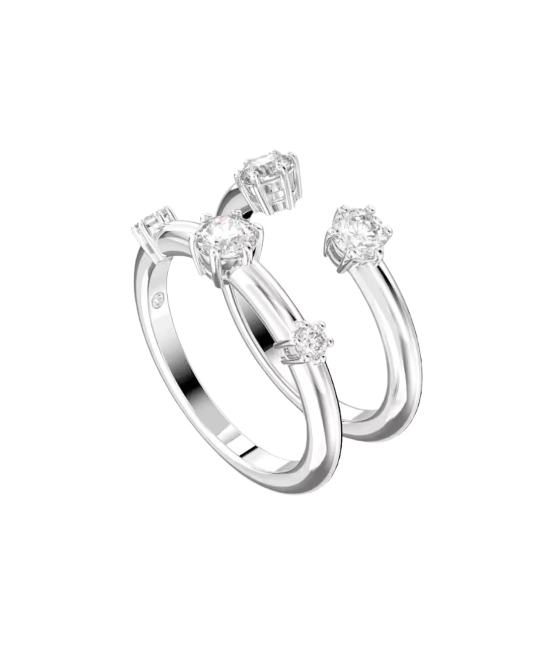 Anillo Constella Swarovski Set 2 Piezas Blanco con Baño de Rodio | 5640961