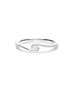 Anillo de Compromiso Solitario con Diamante en Oro Blanco