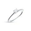 Anillo de Compromiso Solitario con Diamante 0,31 cts en Oro Blanco