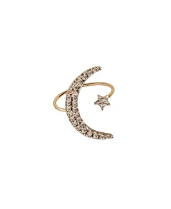 Anillo DELCERRO Oro y Plata Luna Estrella Pequeña | 10961