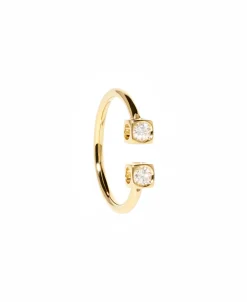 Anillo Dinh Van Le Cube Diamant Oro Amarillo y Diamantes | 208511