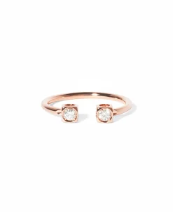 Anillo Dinh Van Le Cube Diamant Oro Rosa y Diamantes | 208515