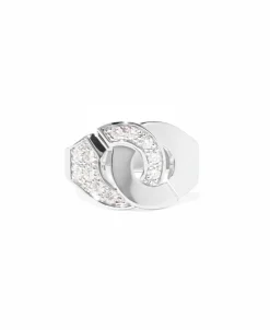 Anillo Dinh Van Menottes Oro Blanco y Diamantes | 267103
