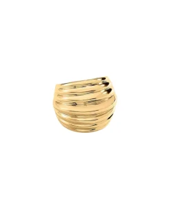 Anillo Dorado AGATHA París N° 13 Concha | 2280101-157