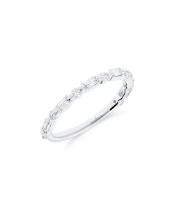 Anillo Fino con Diamantes Multitalla 0,53 cts en Oro Blanco