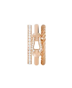 Anillo FRED Force 10 Rise Oro Rosa Diamantes | 4B1020