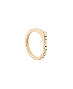 Anillo Gloss PDPAOLA Plata con Baño de Oro 18K con Circonitas | AN01-E90