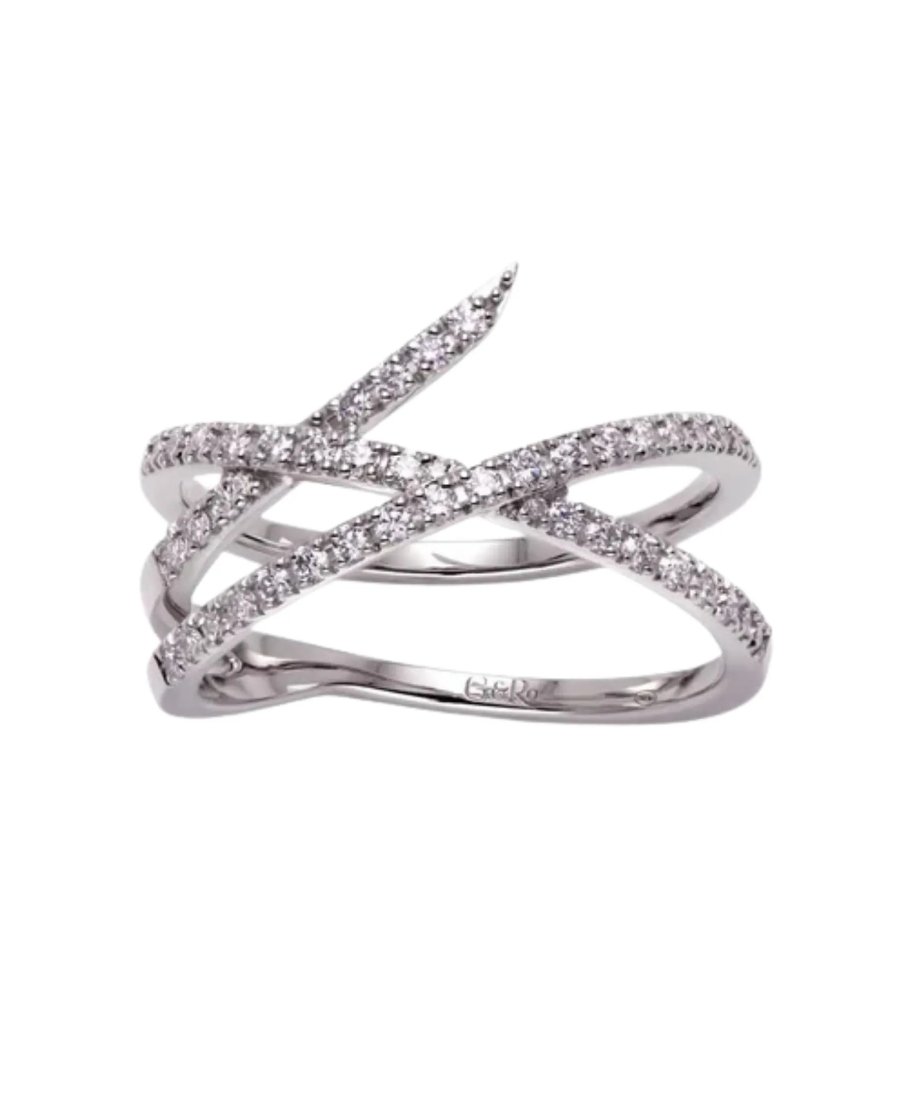 Anillo Gold&Roses Loulou Doble Oro Blanco | GR-262.1