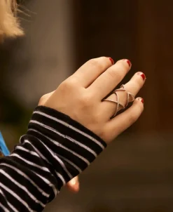 Anillo Gold&Roses She Oro Blanco Diamantes | GR-216.1