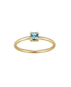 Anillo Gold&Roses Stone Oro Amarillo Topacio Azul | GR-032.TZ
