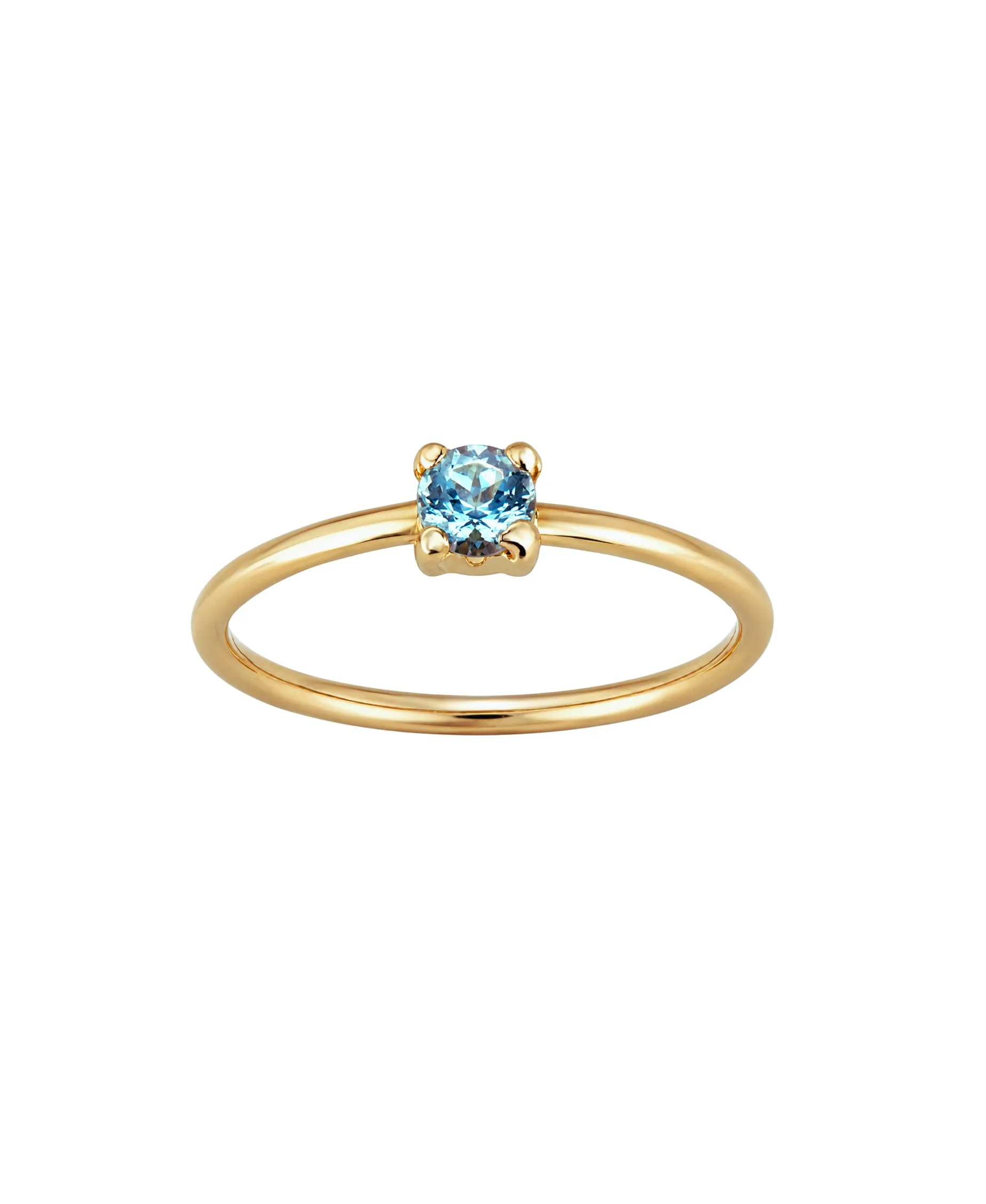 Anillo Gold&Roses Stone Oro Amarillo Topacio Azul | GR-032.TZ