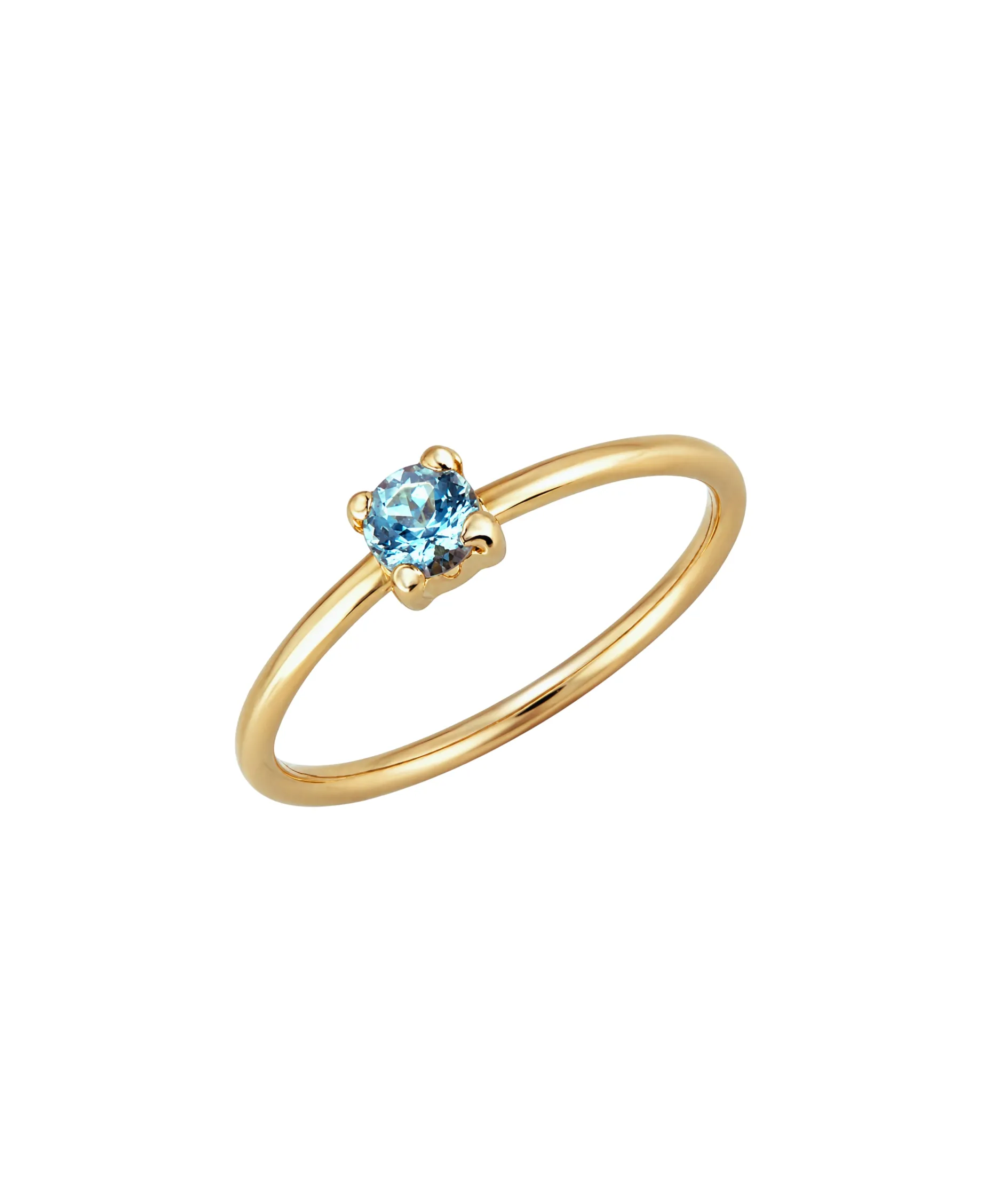 Anillo Gold&Roses Stone Oro Amarillo Topacio Azul | GR-032.TZ