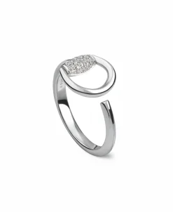 Anillo Gucci Horsebit Oro Blanco y Diamantes | YBC832324001013