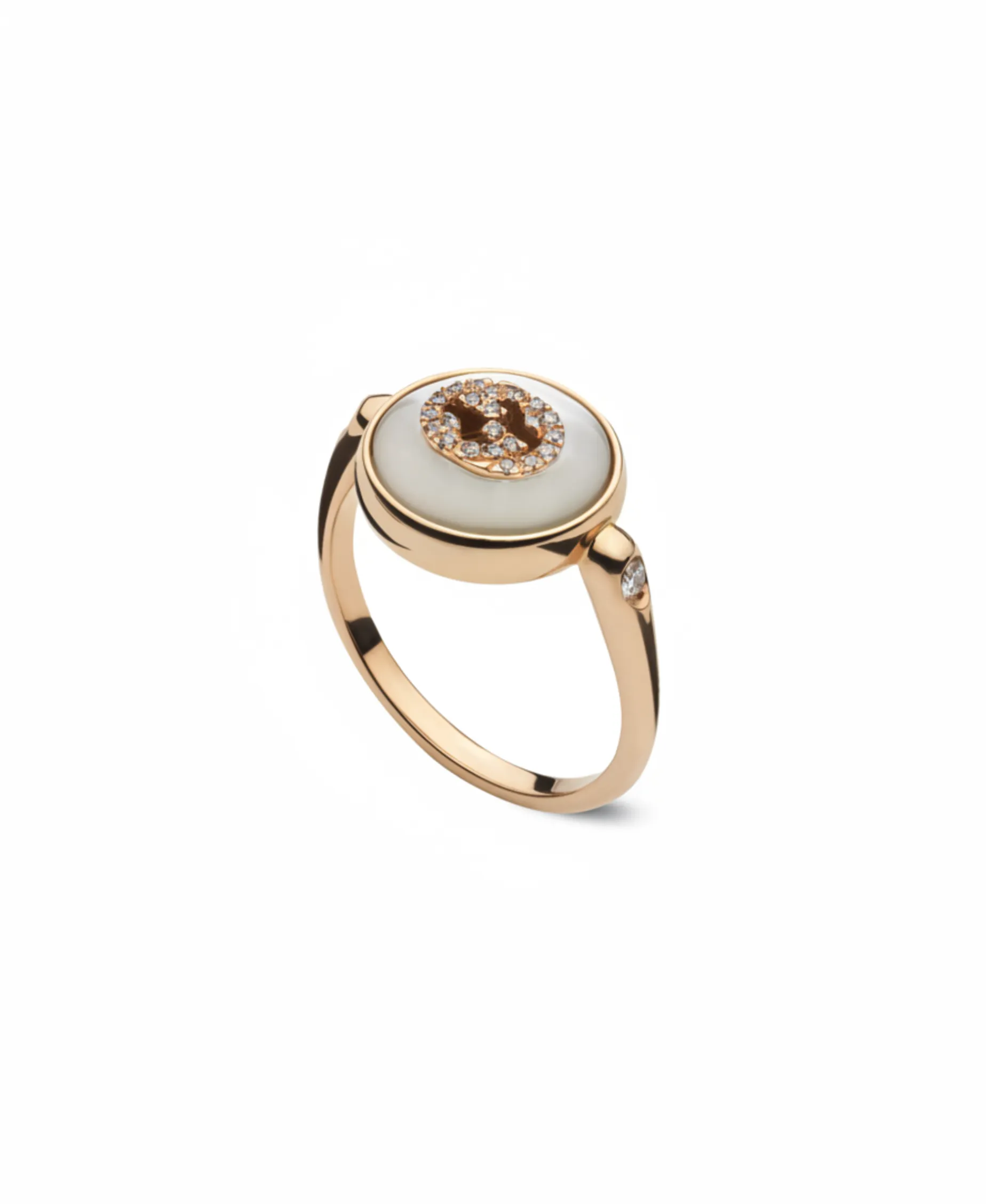 Anillo Gucci Interlocking Oro Rosa | YBC786764001012