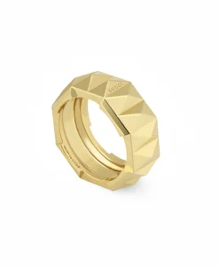Anillo Gucci Link to Love Oro Amarillo Extra Ancho | YBC7023790010