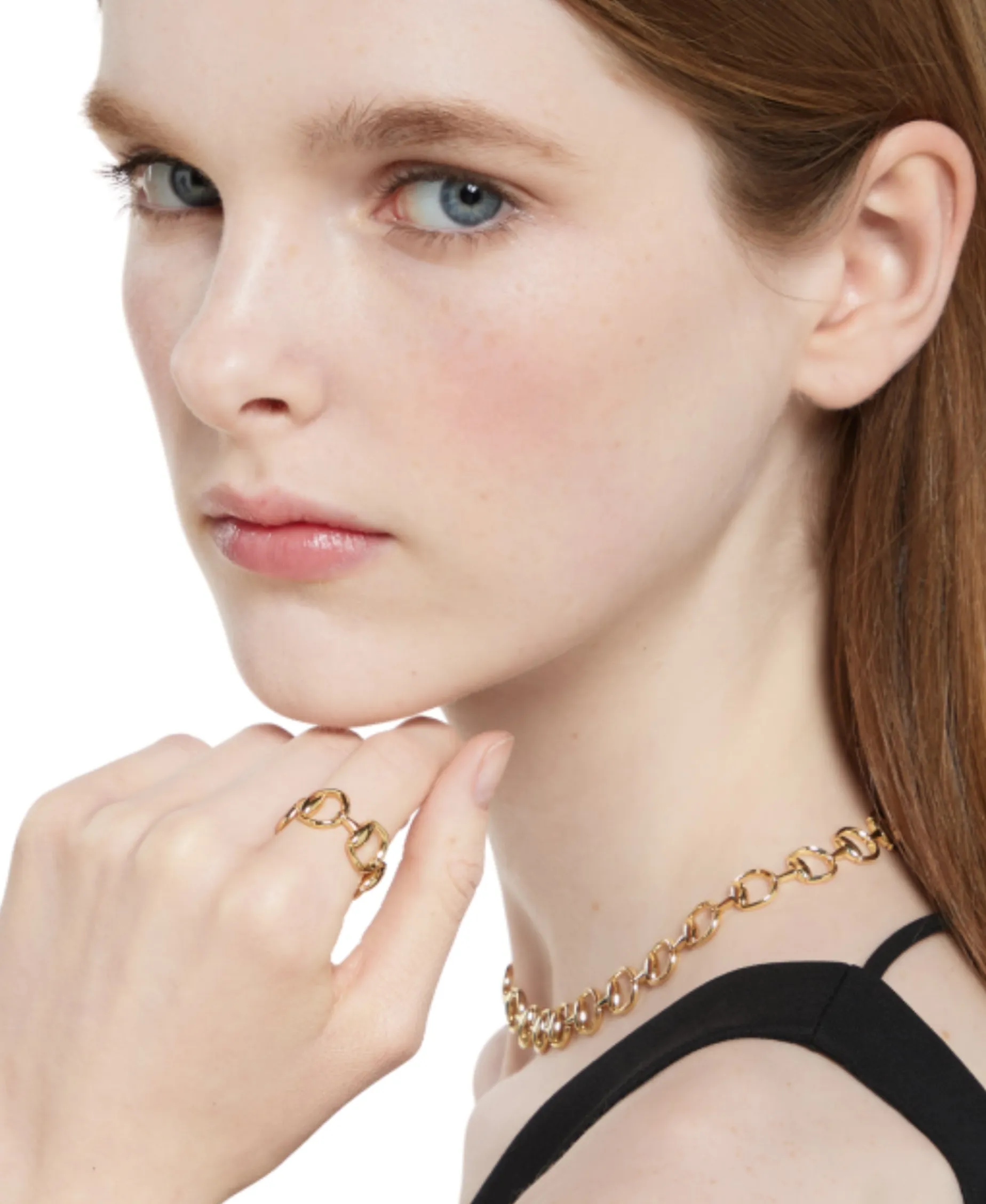 Anillo Gucci Multi Horsebit Oro Amarillo | YBC831316001015