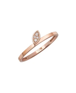Anillo Hoja Gold&Roses Marquise&Co Oro Rosa Diamantes | GR-437.3
