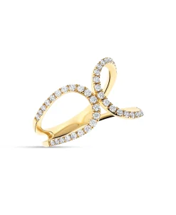 Anillo Lazo con Diamantes 0,47 cts en Oro Amarillo