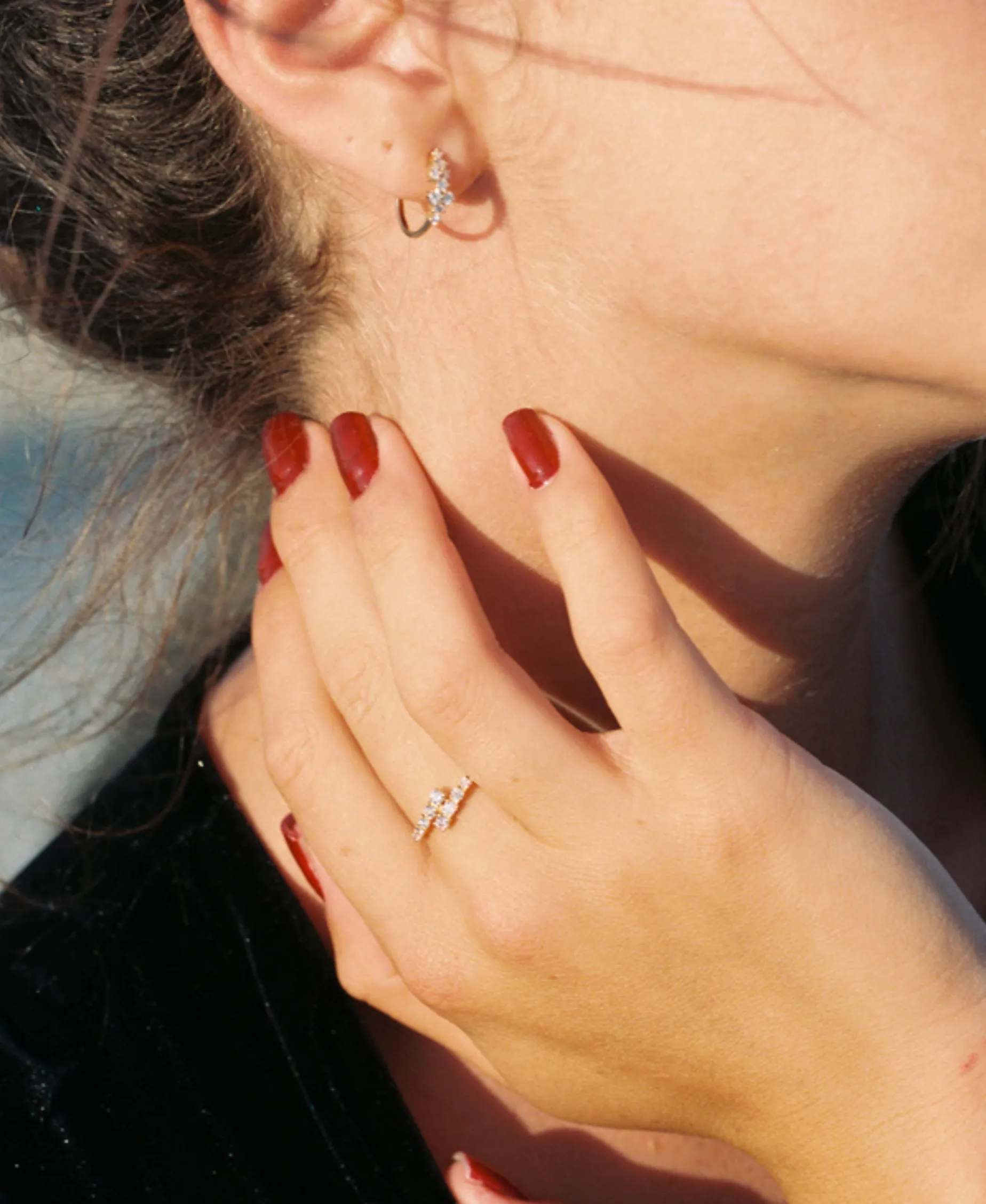 Anillo LECARRÉ Media Alianza Doble Con Diamantes | GA098OA