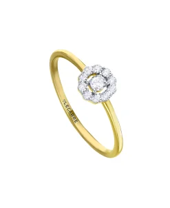Anillo LECARRÉ Oro Bicolor Roseta con Diamantes | GA196OA
