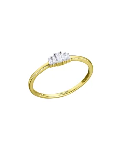 Anillo LECARRÉ Oro Degradé con Diamantes Baguette | GA130OA