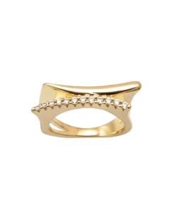 Anillo Marina García Padua Plata Bañada en Oro Circonitas | 90873SD