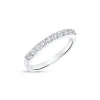 Anillo Media Alianza con 10 Diamantes 0,47 cts en Oro blanco