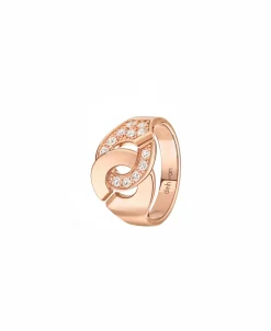 Anillo Menottes Dihn Van Oro Rosa y Diamantes | 267115