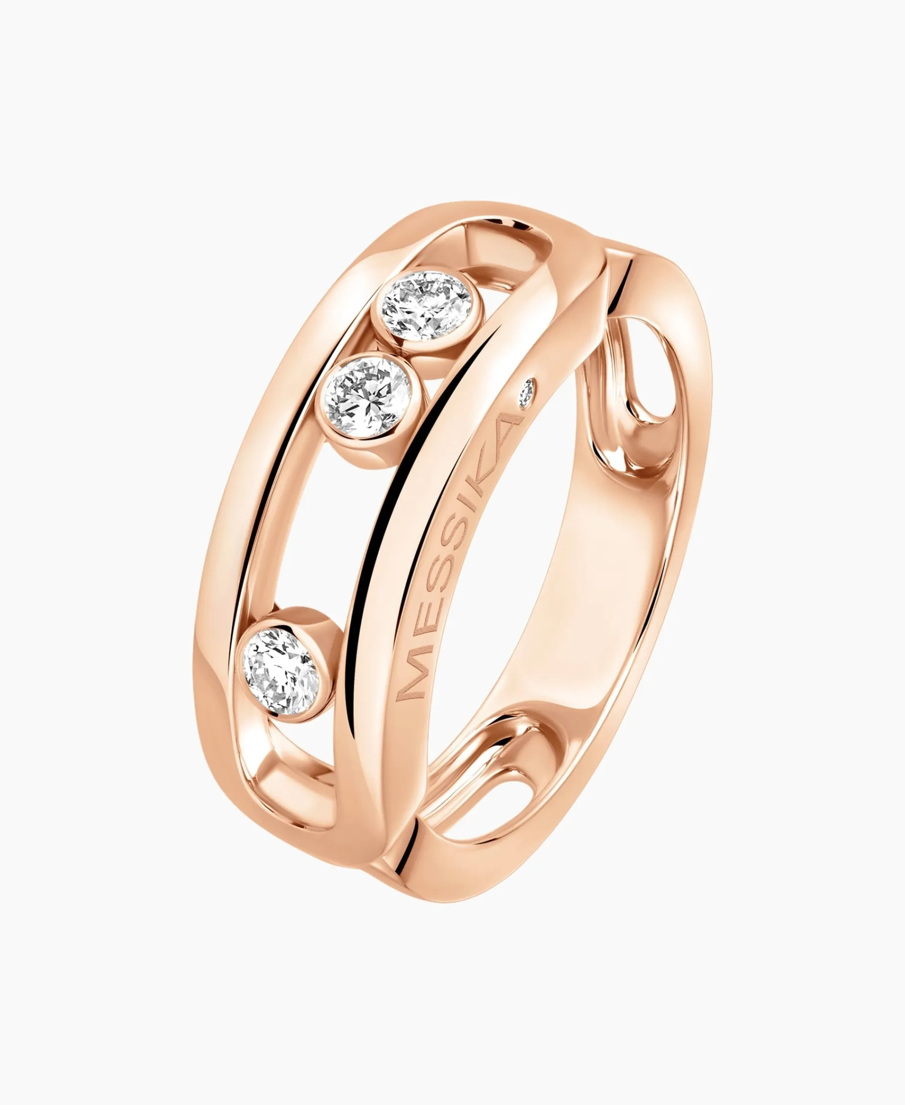 Anillo Messika Move Classique Oro Rosa | 03998-PG