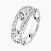 Anillo Messika Move Classique Oro Blanco Pavé | 04000-WG