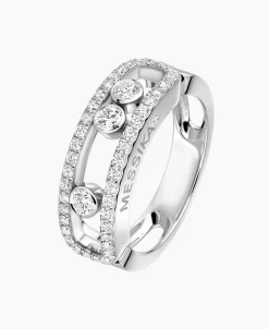 Anillo Messika Move Classique Oro Blanco Pavé | 04000-WG