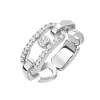 Anillo Messika Move Link Oro Blanco y Pavé | 12728-WG