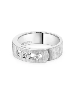 Anillo Messika Move Noa Ciselé Oro Blanco | 14482-WG