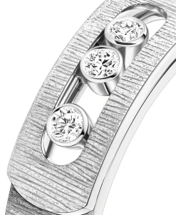 Anillo Messika Move Noa Ciselé Oro Blanco | 14482-WG