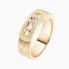 Anillo Messika Move Noa Ciselé en Oro Amarillo y Diamantes | 14482-YG