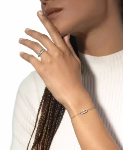 Anillo Messika Move Uno Grande Pavé Oro Blanco | 12113-WG
