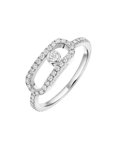 Anillo Messika Move Uno Grande Pavé Oro Blanco | 12113-WG
