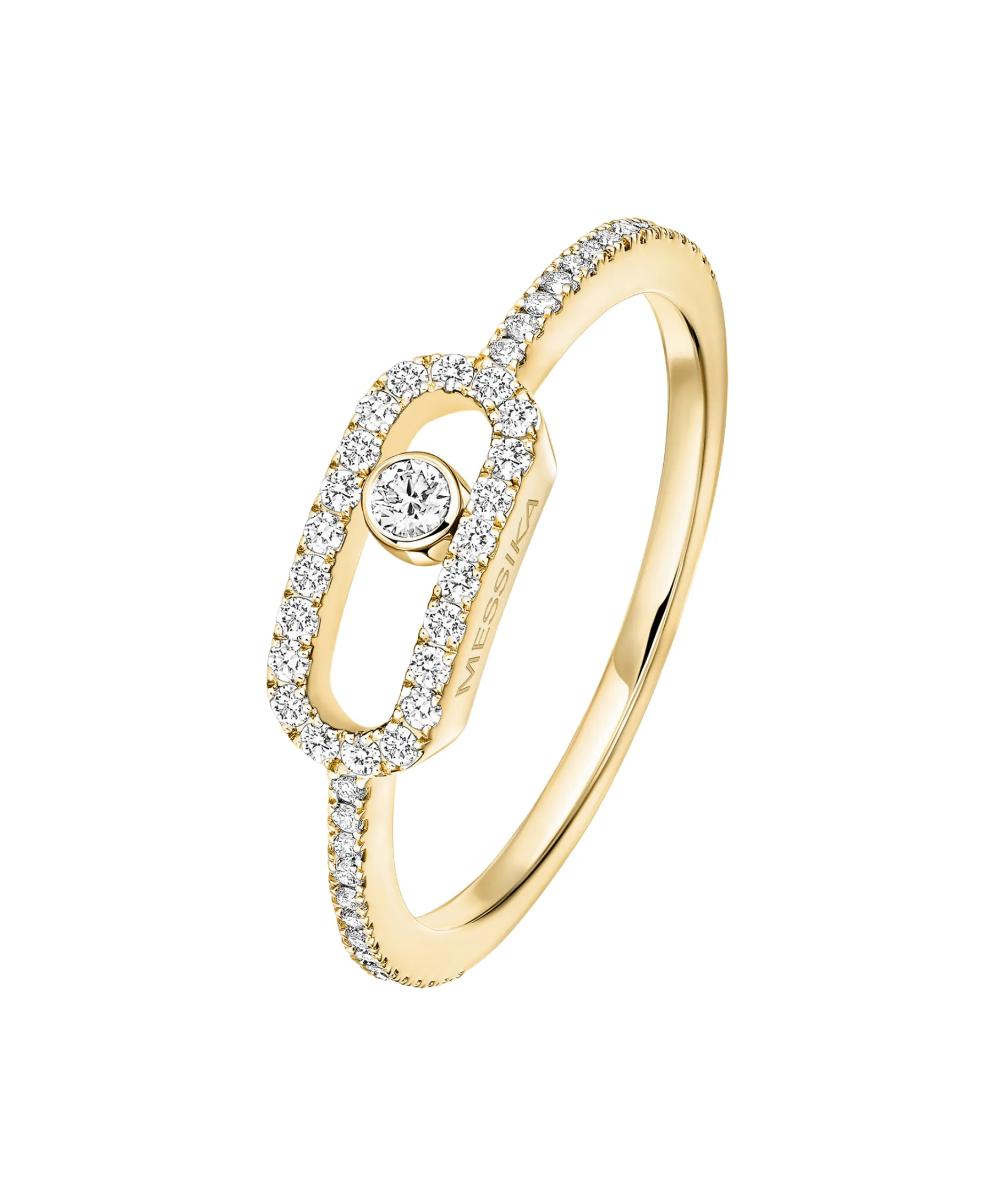 Anillo Messika Move Uno Pavé Oro Amarillo | 05630-YG